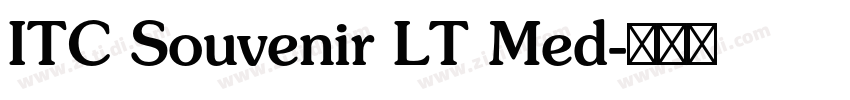 ITC Souvenir LT Med字体转换